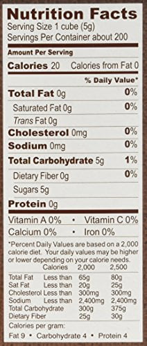 Roland Foods Demerara Rough Cut Brown Sugar Cubes, Sugar in the Raw, 35.2 Oz