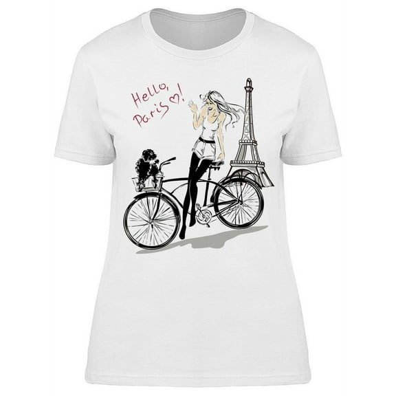 Retro Model In Paris T-Shirt Women -Image by Shutterstock, Female Medium