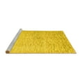 thumbnail image 2 of Ahgly Company Machine Washable Indoor Square Abstract Yellow Contemporary Area Rugs, 8' Square, 2 of 4