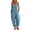 Sky Blue, variant on TEAJOPSUU Women's Cotton Blend Jumpsuits Casual Summer Overalls with Pockets Loose Sleeveless Wide Leg Rompers Red