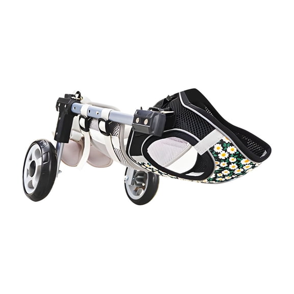 Portable Dog Two Wheel Wheelchair For Disabled Pet Adjustable Pet Mobility Assist Support