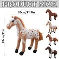 thumbnail image 3 of Lifelike Realistic Stuffed Animal Pinto Horse Plush Toy - Standing Pose for Creative Pretend Play, Ideal Gift for Kids 3+ Years, Farm Animal Collection Toy, 3 of 4