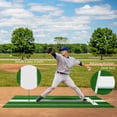 thumbnail image 4 of QinaQin Softball pit-ching Mat, 10 x 3 Ft Training Mat with Non Slip Rubber Base and Turf Surface for Indoor Outdoor Practice, 4 of 7