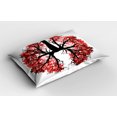 thumbnail image 2 of Ambesonne Tree Pillow Sham 2 Pack, Abstract Human Lung as Branch, 30"x20", Coral Pale Maroon, 2 of 3