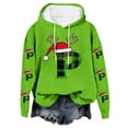 thumbnail image 4 of Craaazy Women's Christmas Holiday Cute Loose Long Sleeve Hoodie Sweatshirt Gifts, 4 of 5