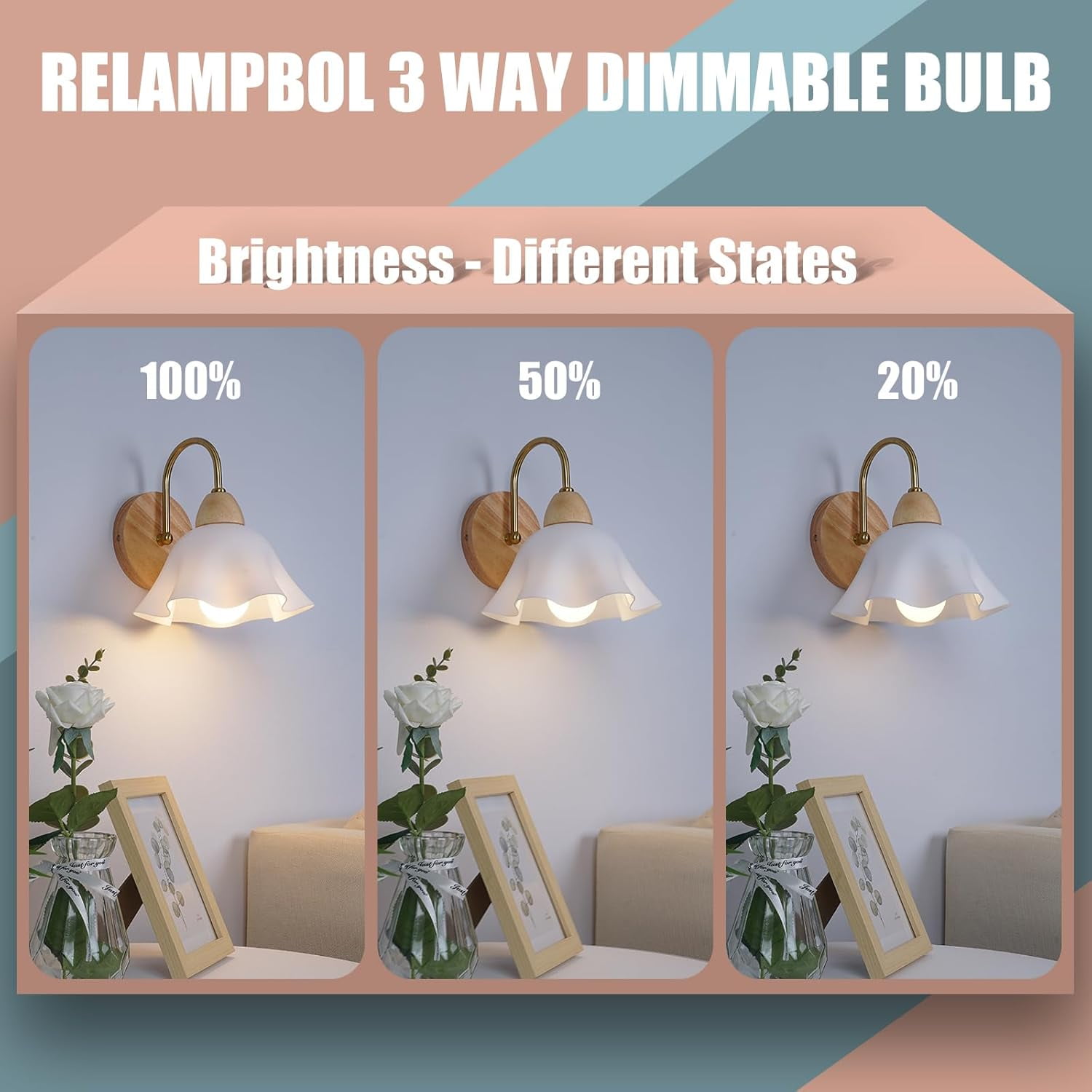 10 Pack Rechargeable Light Bulb Emergency Battery Operated Light Bulbs LED Dimmable 3000K 9W 800Lumens E26 1200mAh for Power Outage Hurricane Camping Reading