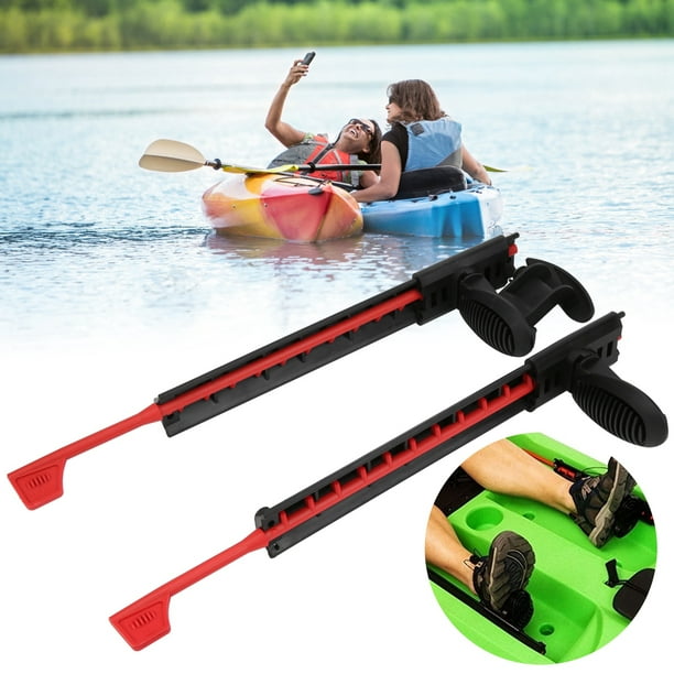 Zyyini Kayak Parts Accessories,Canoe Boat Foot Brace Pedals,Adjustable  Kayak Foot Pegs Foot Brace Pedals Canoe Boat Rudder Control Footrest Pedals  