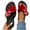 Black, variant on AXXD Black Wedge Sandals for Women Summer Shoes Casual Round Toe Heel Floral Beach Sandals