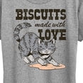 thumbnail image 3 of Instant Message - Biscuits Made With Love - Women's Short Sleeve Graphic T-Shirt, 3 of 6