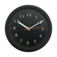 thumbnail image 1 of Reloj de pared de 6 pulgadas, redondo, moderno, sencillo, impermeable, decoración del hogar, creativo, decorativo para la escuela, sala de estar, Negro, 1 of 8