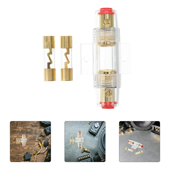 WHAMVOX AGU Fuse Holder 60A Car Audio Alarm Amplifier Truck Audio Compressors Automotive Parts Inline Fuse Holder with Fuse