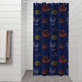thumbnail image 2 of Halloween Doodle Icons Pattern Shower Curtain 36"x72" ,Bathroom Decorative Shower Curtains Set with 12 Hooks,Modern Waterproof Washable Shower Curtain, 2 of 6