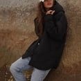 thumbnail image 6 of Lovskoo Womens Winter Coats Quilted Jacket Warm Clothes Plus Size Hooded Cotton Padded Coat Long Sleeve Jacket Black, 6 of 9