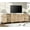 Oak, variant on WAMPAT Farmhouse TV Stand for 100 Inch TV, 3-in-1 TV Console Table with 5 Drawers and 4 Doors, Entertainment Center for 75/80/85/90 Inch TV, Kitchen Sideboard Buffet Cabinet for Dining Room, Beige