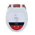 thumbnail image 4 of Mainstays Plastic Round Toilet Seat in Daisy White, 4 of 10