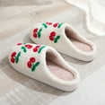thumbnail image 7 of Gaexia Cute Cherry Slippers For Men And Women Cozy Winter Wool Indoor Shoes Soft Comfortable Home Footwear, 7 of 7