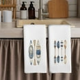 thumbnail image 3 of Coast House Kitchen Towels - Lake Paddles Dish Towels, Beach House Decor, Summer Boat Decorative Absorbent Dishcloths Hand Towels Set of 2 for Bathroom Farmhouse Decor 18x26 Inches, 3 of 6