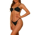thumbnail image 4 of INSPIRE CHIC Women's 2 Piece Ribbed Bikini Sets, Swimwear Bathing Suit Swimsuit, 4 of 5