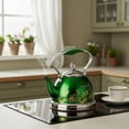 thumbnail image 6 of HausRoland Stainless Steel Stovetop Kettle with Ergonomic Handle 0.74 Qt (0.7 L) Tea Kettle for Stove Top, Green, 6 of 7