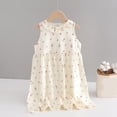 thumbnail image 4 of Ruyang Toddler Girls Hawaiian Sundress Crewneck Cute Flower Printed Jumper Skirts Summer Beach Vacation Tank Dresses, 4 of 7