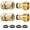 2 Sets, variant on Ron Garden Hose Quick Connect: Solid Brass — Leak-Proof — Heavy Duty Fitting | Car Wash / Garden for Ladies & Gentlemen & Homeowners(2 Sets)