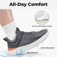 thumbnail image 3 of FitVille Men's Wide Fit Lightweight Walking Shoes Slip-resistant Comfort Shoes for Men with Arch Support, 3 of 8