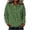 Green, variant on Women Lapel Button Pullover Sweatshirt, Long Sleeve Casual Top with Pouch Pocket, Versatile Transitional Season Apparel for Daily Commuting and Leisure Occasions