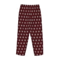 thumbnail image 3 of Lsque Red Buffalo Plaid Merry Christmas Print Women's Pajama Pants, Lounge Pant - Comfortable Home Wear,Elastic Waistband, Stylish Design-XX-Large, 3 of 9