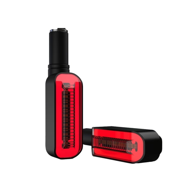 sweethay 2X luz de giro LED lámpara de señal intermitente linterna ABS flujo de agua intermitente luces traseras alto brillo suministros para Type2 NO2