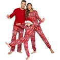 thumbnail image 2 of Ekouaer Conjuntos de pijamas de Navidad familiares a juego para mujeres, hombres y niños, pijamas de manga larga, conjuntos de salón de vacaciones, 2 of 3