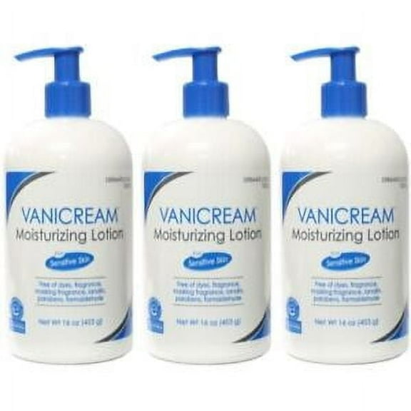 3 Pack Vanicream Moisturizing Lotion For Sensitive Skin 16 Oz Each