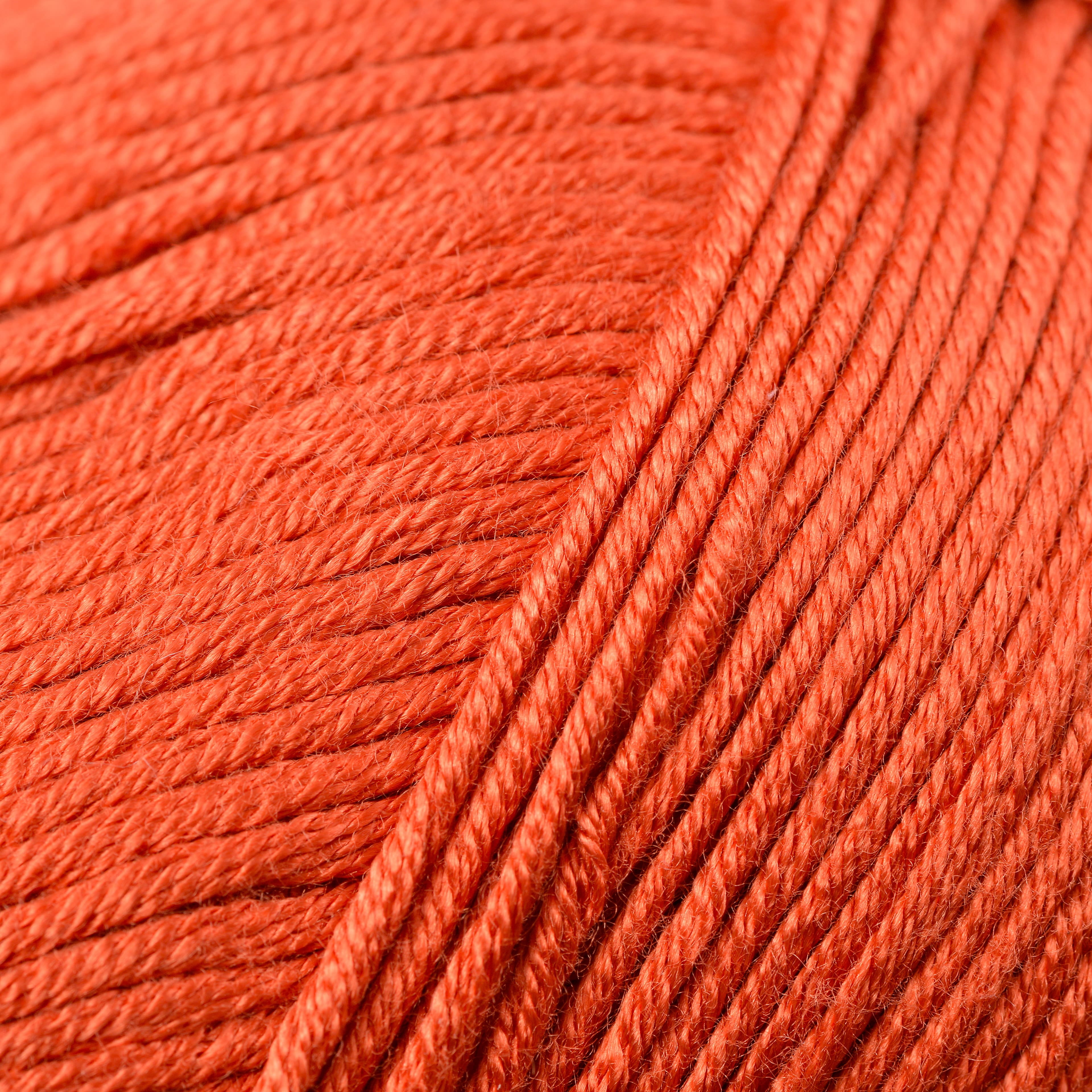 Loops & Threads Soft Burnt Orange Silky Soft Yarn - Light Weight Yarn for Knitting, Crochet, Weaving, Arts & Crafts, 15 Pack