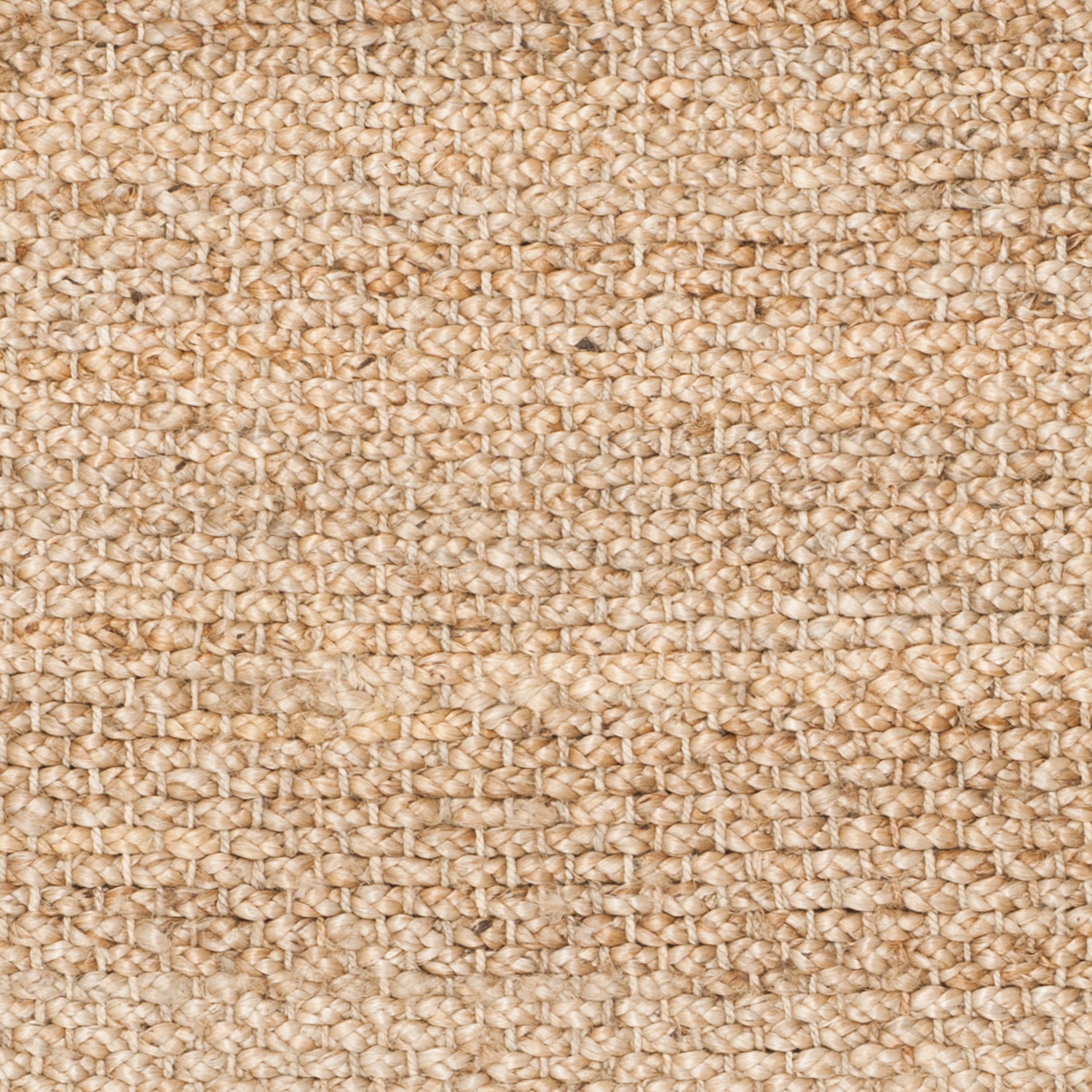 SAFAVIEH Natural Fiber Tangier Solid Braided Fringe Jute Area Rug, Natural, 7' x 7' Round