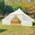 thumbnail image 7 of Latourreg Outdoor  Glamping Safari Tent Waterproof Oxford 16.4FT Bell Tent With Double Door, 7 of 7