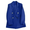 thumbnail image 5 of ITSAME Womens Blazer, Long Sleeve Office Work Solid Color Fitted Casual Suit Jacket Blue M, 5 of 5