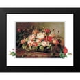thumbnail image 2 of Roelofs, Wouter 18x15 Black Modern Framed Museum Art Print Titled - Basket with roses, 2 of 5