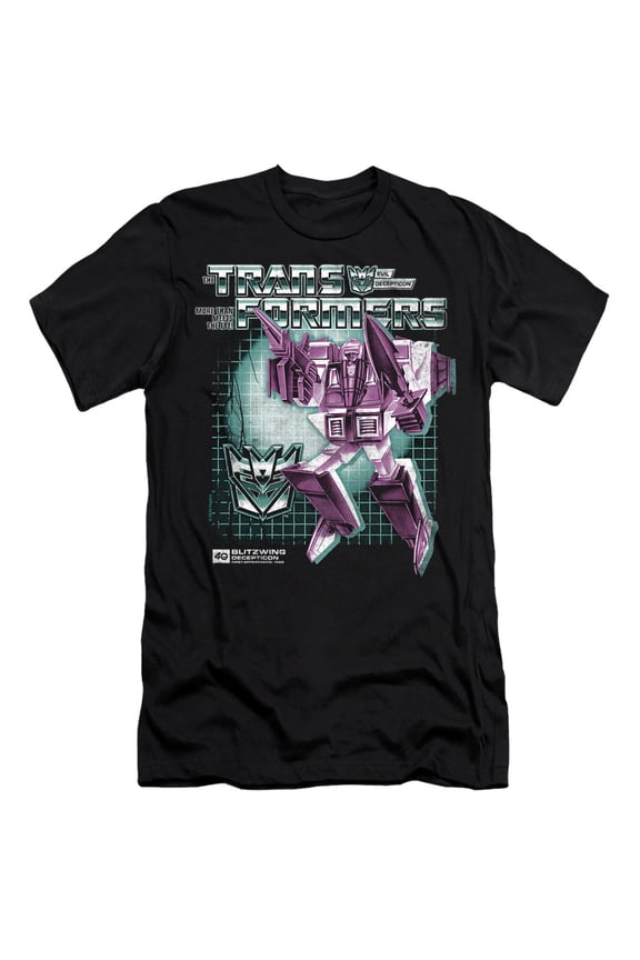 40th Anniversary Blitzwing Box Unisex Adult Canvas Brand T Shirt, Black, X-Large