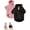 Black and Pink, variant on Basic Dog Hoodie, Dog Warm Jacket, Cat Apparel, Dog Shirt, Dog Clothes for Puppy Kitten Small Medium Dogs Cats