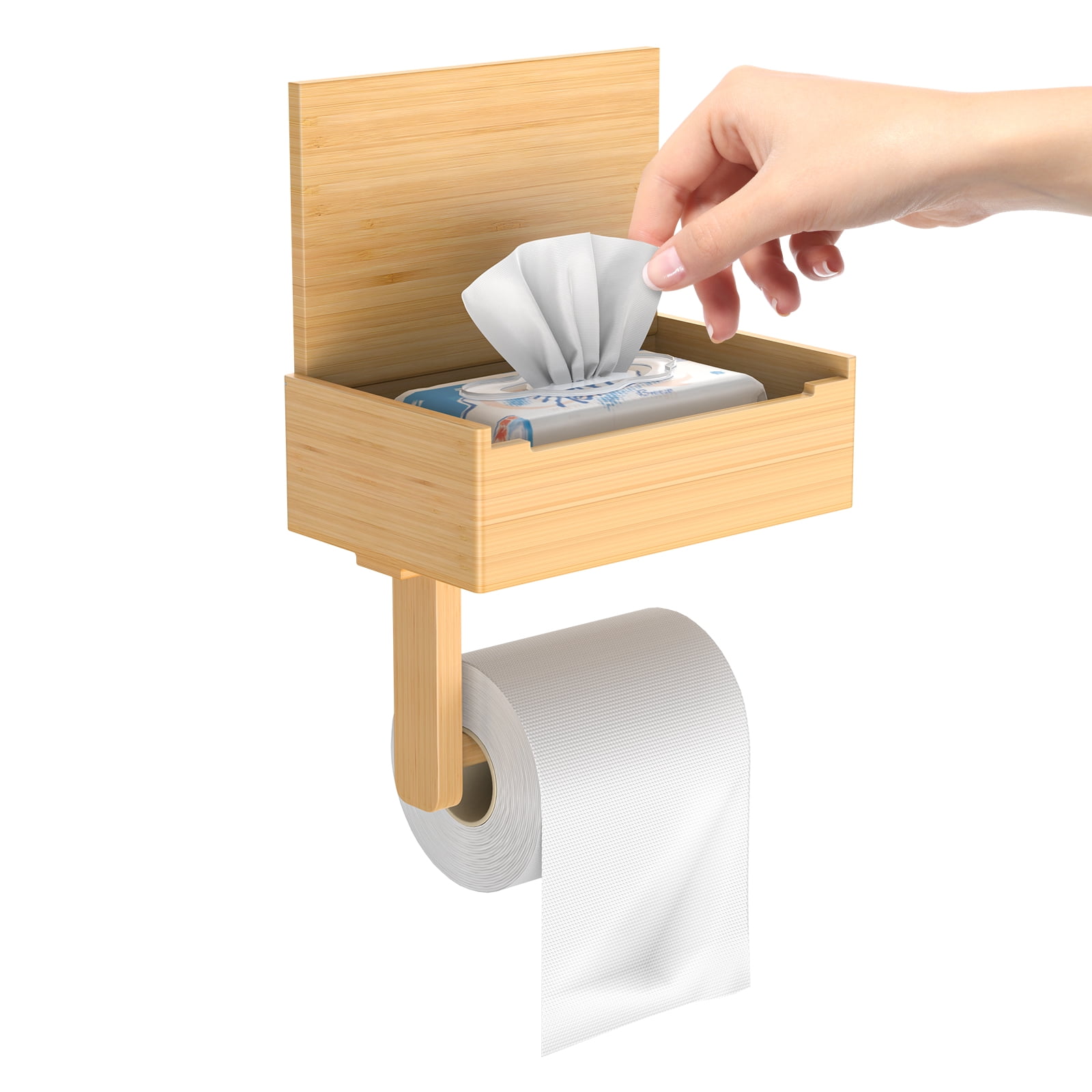 Lefree Toilet Paper Holder with Storage Box Toilet Tissue Holder