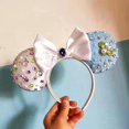 thumbnail image 1 of Diadema con orejas de animales de dibujos animados de Disney para adultos y niños, disfraz de felpa para fiesta de vacaciones, parque de atracciones, regalo de Navidad, 1 of 4
