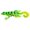 Green Stripe, variant on Floating Gecko Soft Fishing Lure, Lifelike Lizard Creature Bait with Curly Tail and Hooks for Bass and Pike, Green Stripe, 5.31 Inch