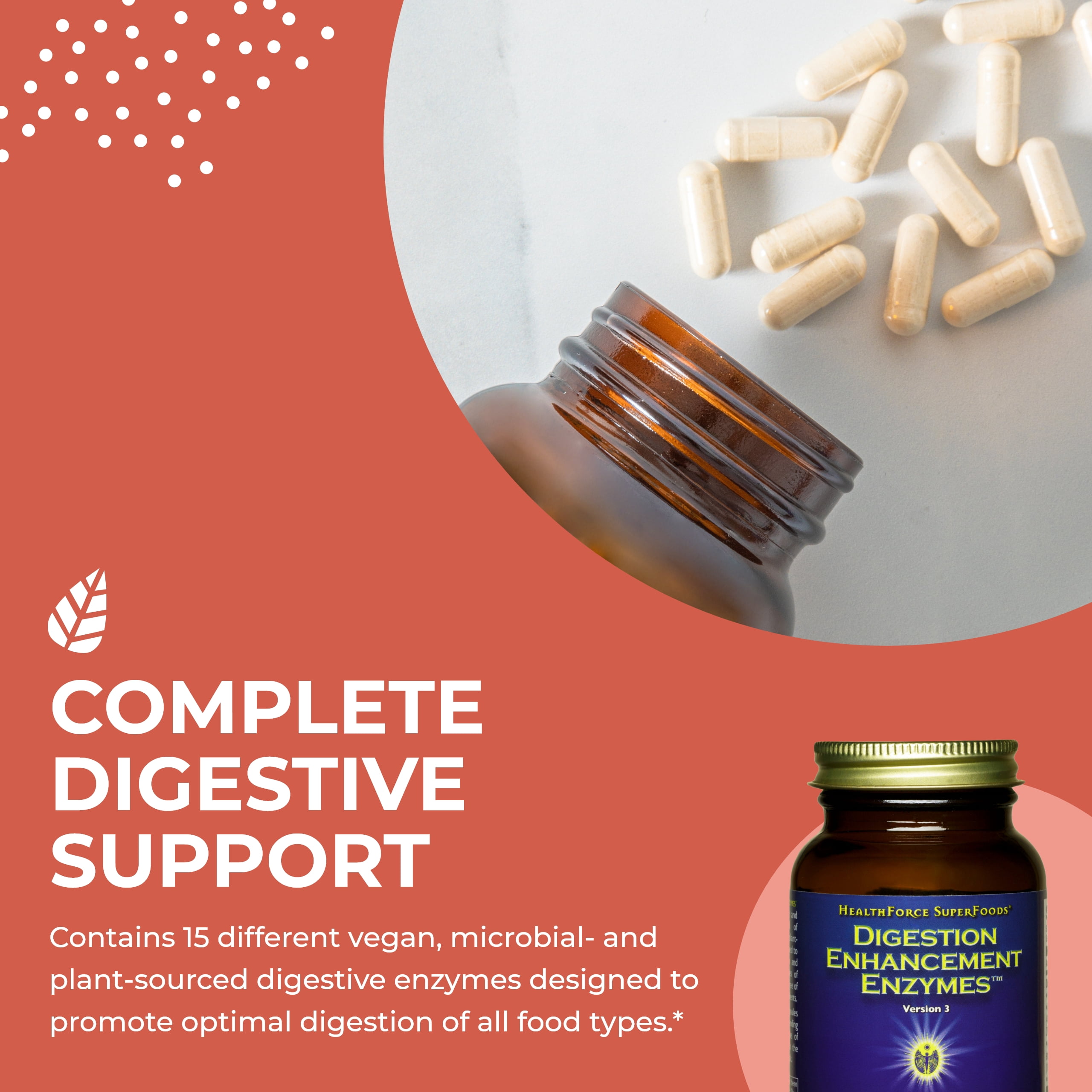 Digestion Enhancement Enzymes - 120 VeganCaps