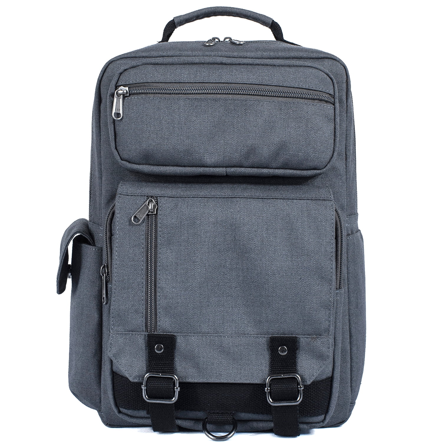 TOPERIN Messenger Bag Outdoor Cross Body Bag Sling Bag Shoulder Bag Gray Polyester