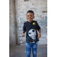 thumbnail image 2 of Sudadera con Capucha para Niños Pequeños Disney Jack Skellington de Forro Polar 3T Negra, 2 of 7
