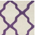 thumbnail image 3 of SAFAVIEH Cambridge Liam Geometric Wool Area Rug, Ivory/Purple, 6' x 6' Round, 3 of 5