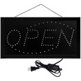 thumbnail image 2 of Letrero de neón LED ultrabrillante "Abierto", 48 x 25 cm, gran letrero comercial con movimiento animado y luz de encendido/apagado, llamativo letrero luminoso eléctrico para bar o salón, vertical,, 2 of 7