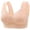 Beige, variant on Gymayou Plus Size Wireless Thin Lace Bra for Women Breathable Floral Mesh Full Coverage Support Bra Comfort Lightweight Daily Underwear for Full Figure Ladies Beige 36