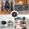 thumbnail image 6 of Uxcell 2 Pack Seat Swivel Base A3 Steel Plate, 8 Inch Bar Stool Swivel for Recliner Chair & Bar Stool, Black, 6 of 6