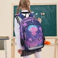 thumbnail image 7 of FORMRS Unisex School Backpack 17" Student Travel Bag with Laptop Compartment, Neon Jellyfish, 7 of 7