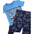 thumbnail image 3 of Quad Seven Boys Pajama Set Cozy Graphic Printed Short Sleeve Sleep Shirt and Pajama Pants 2 Piece, 3 of 7